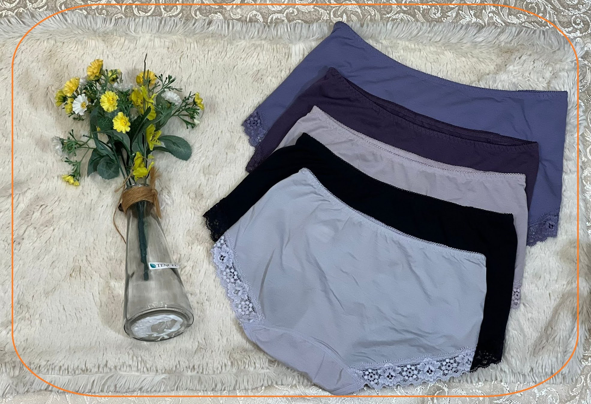 P321061 花邊竹炭內褲 M-XXL